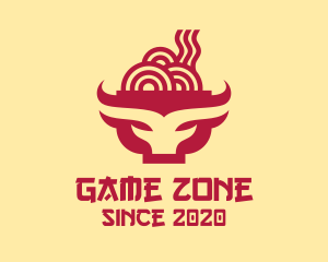 Beef Noodle Soup Bowl logo design