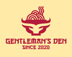 Beef Noodle Soup Bowl logo design