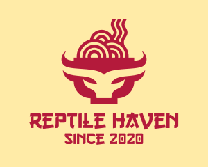 Beef Noodle Soup Bowl logo design