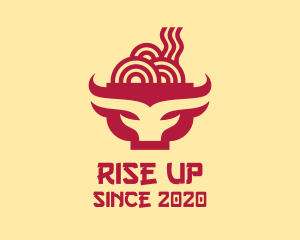 Beef Noodle Soup Bowl logo design