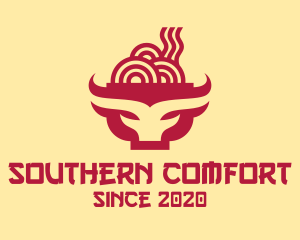 Beef Noodle Soup Bowl logo design