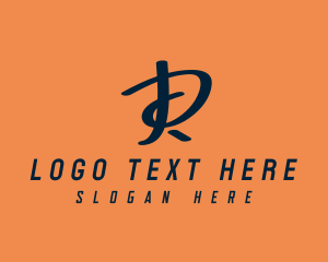 Advertising - Handwritten Letter R logo design