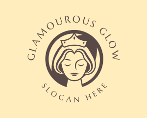 Glamourous - Sleeping Beauty Queen logo design