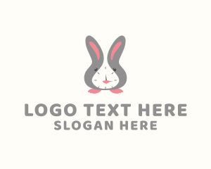 Die Cut - Rabbit Clock Time logo design