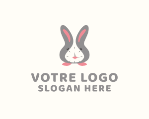 Rabbit Clock Time Logo