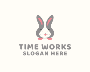 Time - Rabbit Clock Time logo design
