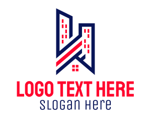 American - Urban City Residence logo design