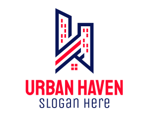 Urban City Residence logo design