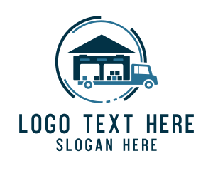 Freight - Trucking Storehouse Logistics logo design