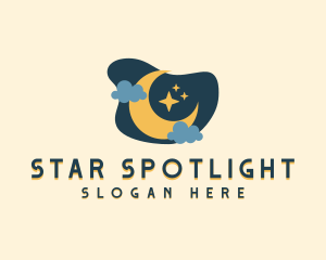 Evening Moon Star logo design