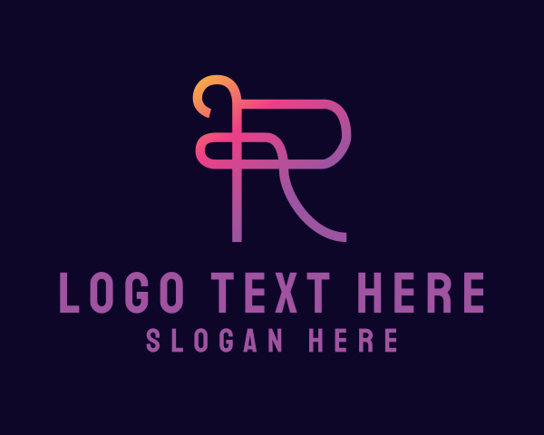 Investor - Gradient Business Letter R logo design