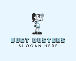 Duster - Janitorial Duster Housekeeping logo design