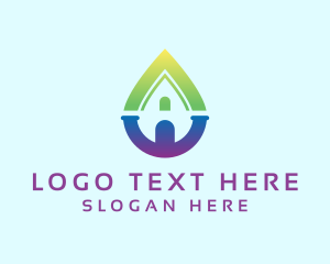 Water Drop - Home Water Supply logo design