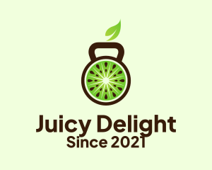 Juicy - Kiwi Kettle Bell logo design