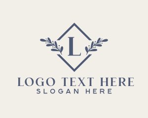 Floristry - Elegant Leaf Beauty Spa logo design
