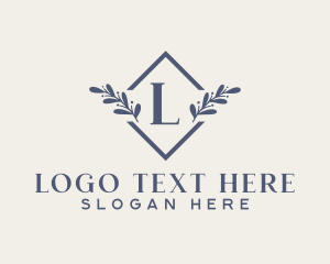Planting - Elegant Leaf Beauty Spa logo design