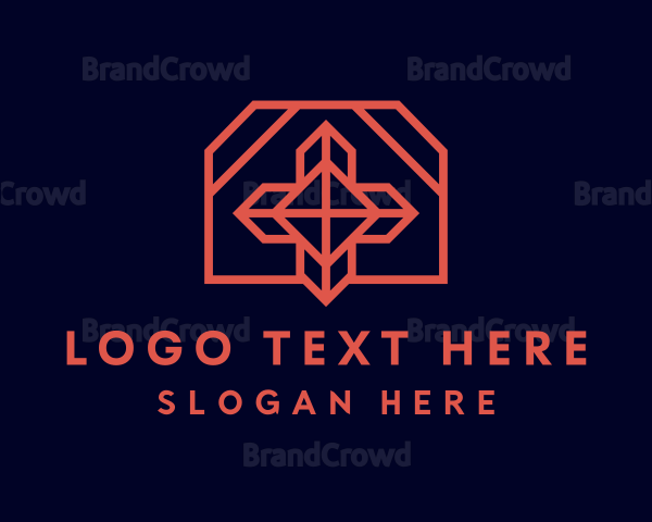 Geometric Chapel Cross Logo