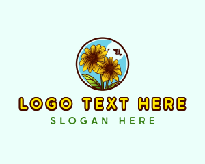 Map - Maryland Floral Flower logo design