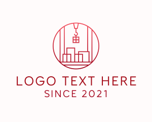 Container - Cargo Freight Shipping Container logo design