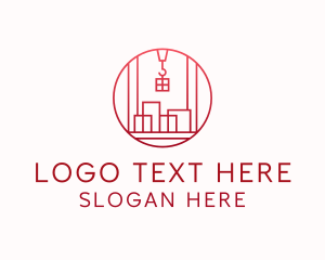 Cargo Freight Shipping Container Logo