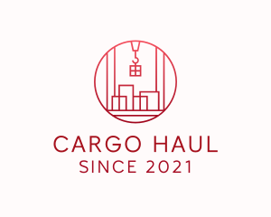 Cargo Freight Shipping Container logo design