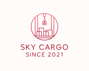 Cargo Freight Shipping Container logo design