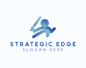 Strategy - Cricket Sports League logo design