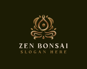 Holistic Yoga Zen logo design