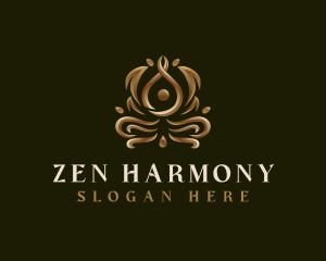 Holistic Yoga Zen logo design