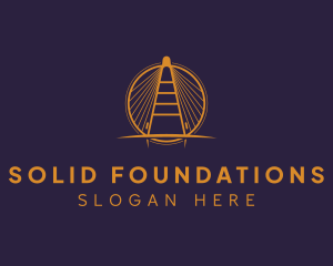 Golden Bridge Landmark Logo