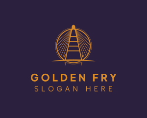 Golden Bridge Landmark logo design