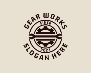 Gear Wrench Mechanic logo design