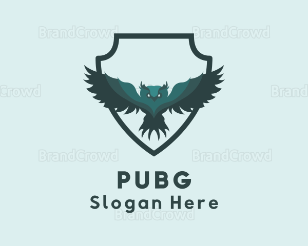 Flying Owl Shield Logo