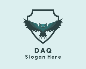 Flying Owl Shield Logo