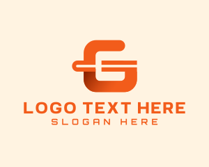 Text - Modern Cyber Tech Letter G logo design