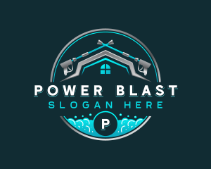 Home Cleaning Power Washer logo design