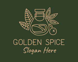 Vegan Spice Jar logo design