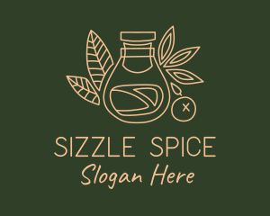 Vegan Spice Jar logo design