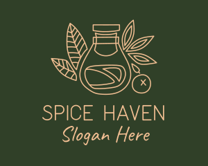 Vegan Spice Jar logo design