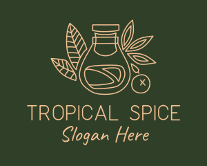 Vegan Spice Jar logo design