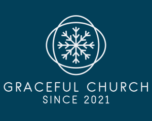 Aircon - Ice Winter Snowflake logo design