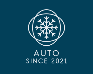 Cold - Ice Winter Snowflake logo design