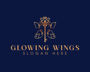 Jewelry Wings Key logo design