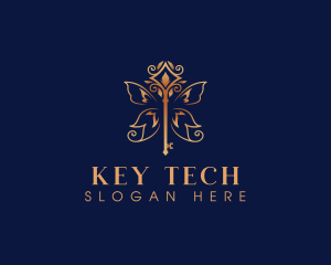 Jewelry Wings Key logo design