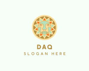 Cultural - Tribal Sun Face logo design