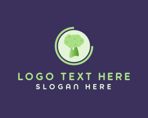 Healthy - Healthy Broccoli Food logo design