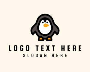 Baby Penguin - Cute Toy Penguin logo design