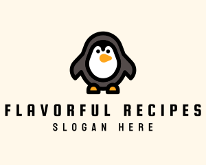 Daycare - Cute Toy Penguin logo design
