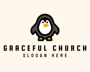 Toy Store - Cute Toy Penguin logo design