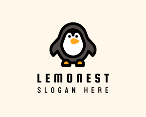 Cold - Cute Toy Penguin logo design